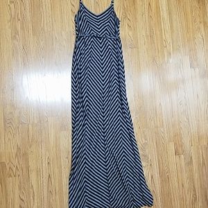 Motherhood Maternity Striped Maxi Dress
